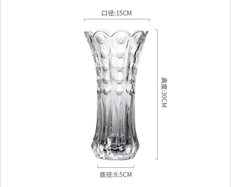 Luxurious Colour Flower Glass Vase for Wedding Party House Decor