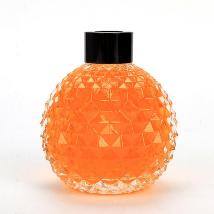 Luxury Pineapple Home Aroma Reed Diffuser Glass Bottle with Screw Cap