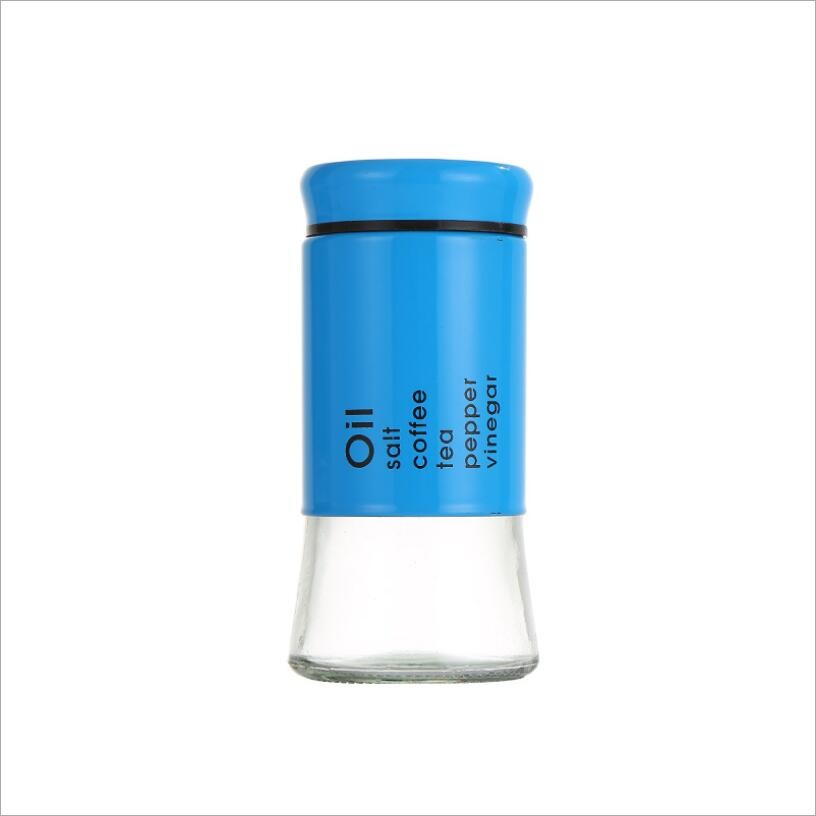 Luxury Spice Jar Sugar Salt Storage Container Seasoning Pots with Virous Colors