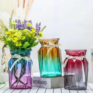 Mixed Color Decoration Glass Vase for Living Room