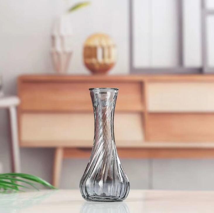 Multi-Colored Long Neck Vase Crytical Glass Vase