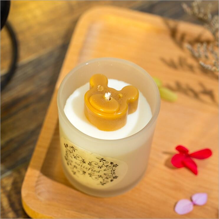 New Design Luxury Scented Cup Candle with Clear Glass Jar