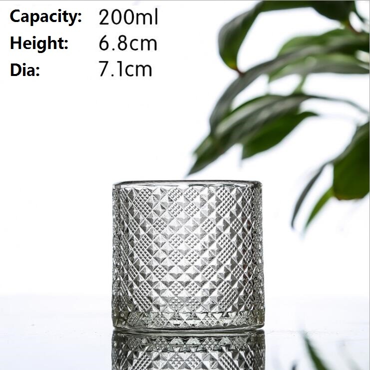 New Design Wholesale Empty Glass Candle Holders with Lid