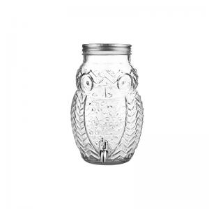 Owl Shape Glass Water Dispenser for Home