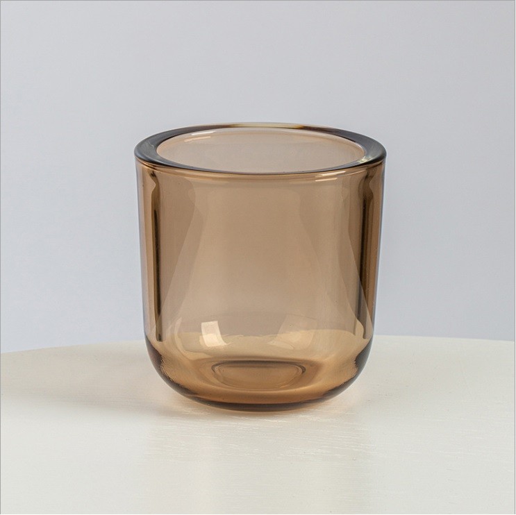 Special Design Tealight Candle Holder Insulated Empty Glass Candle Cup