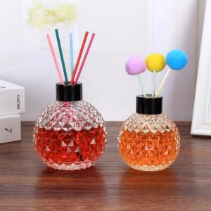 Wholesale Decorative Round Shape Empty Glass Perfume Reed Diffuser Bottles