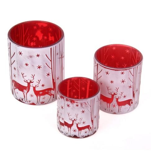 Wholesale Empty Luxury Glass Candle Holders Home Decor Party Merry Ceremony