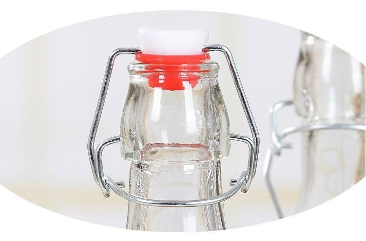 Wholesale Juice Bottle with Airtight Lid Kitchen Bottle for Oil Sauce Vinegar