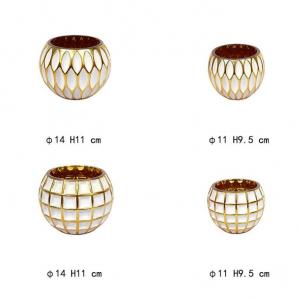 Wholesale Luxury Glass Ball Candle Holder for Decoration