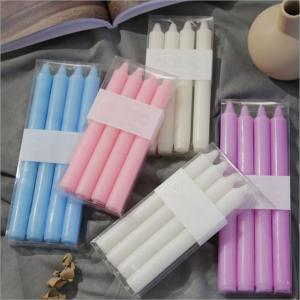 Wholesale New Spiral Taper Candle Table Wedding Long Candles Wax Set of 4