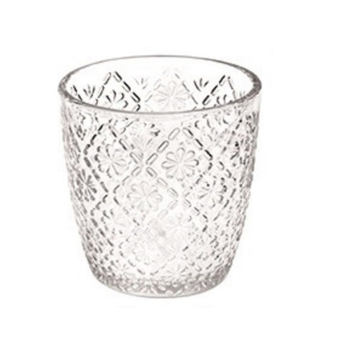 Heat Resistant Round Fancy High Borosilicate Empty Glass Candle Jar