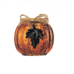 Hot Sale Oumpkin Glass Tealight Candle Holder