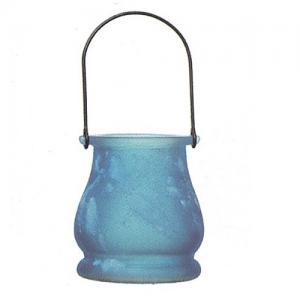 Decorative Glass Candle Jar With Wire Hand For Candle Making