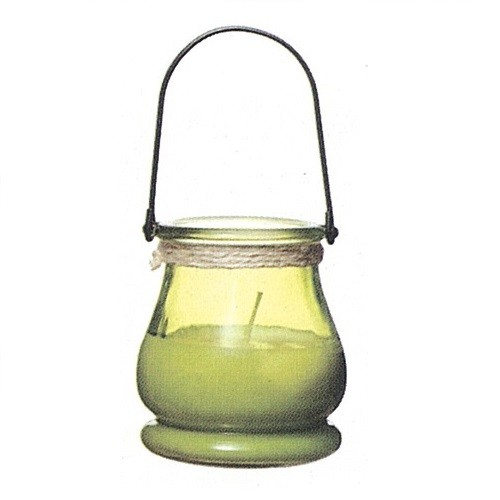 Decorative Glass Candle Jar With Wire Hand For Candle Making