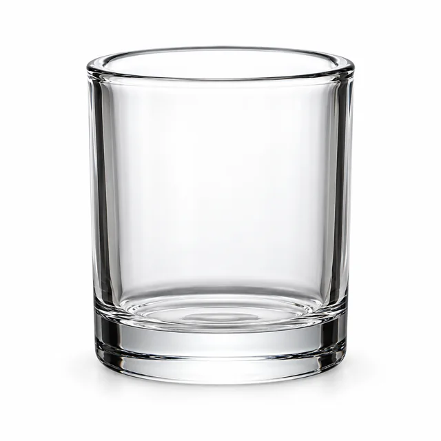 260ml Thick-Wall Glass Candle Jar with Lid Options — clear glass