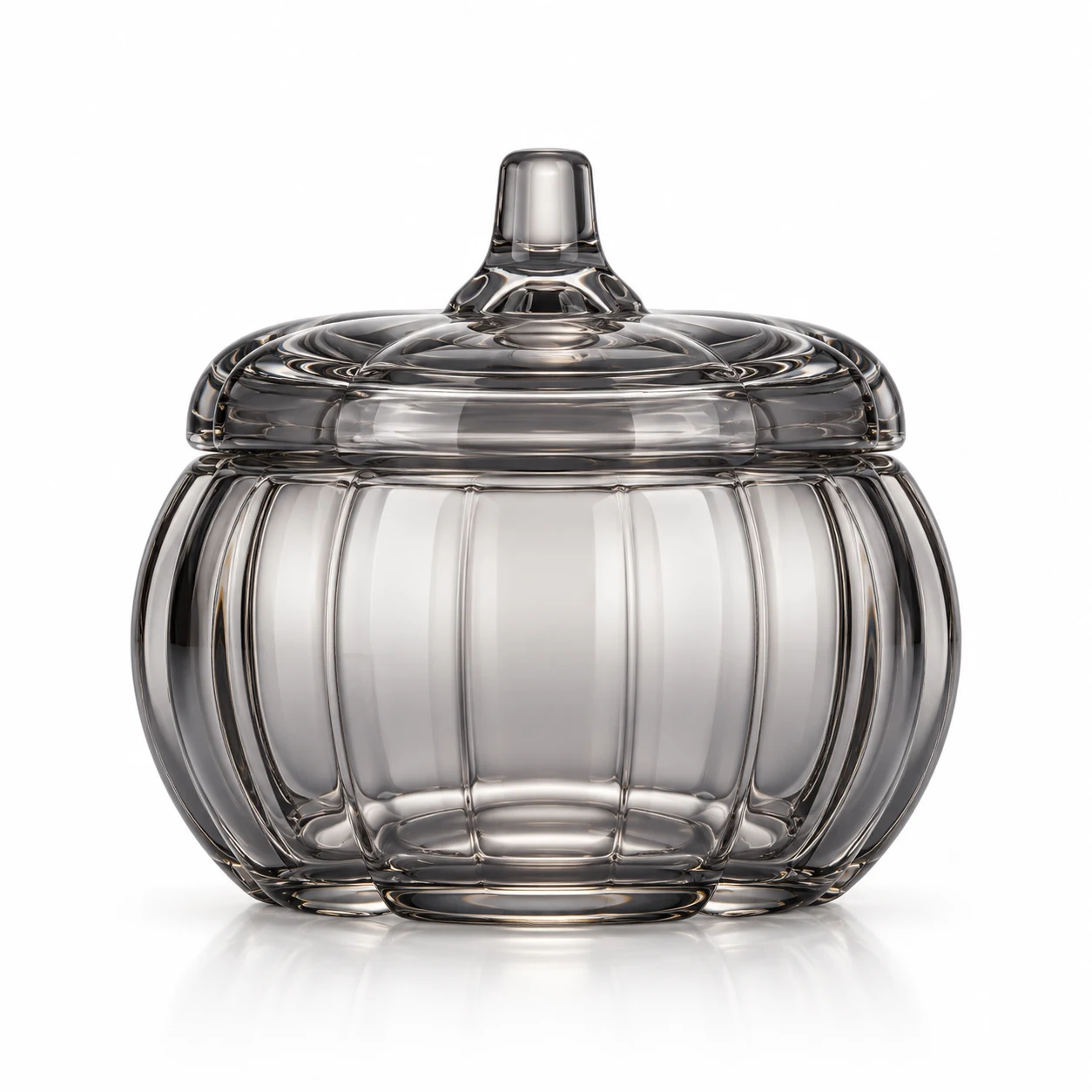 275ml Pumpkin Glass Candle Jar with Glass Lid — product detail