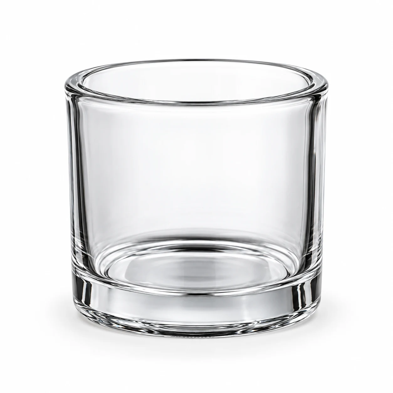 275ml Thick-Wall Glass Candle Jar — clear glass
