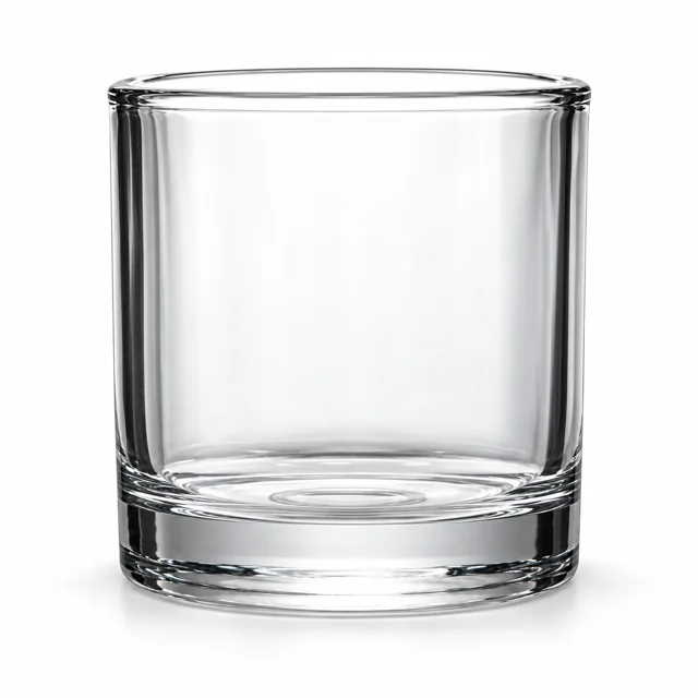 450ml Thick-Wall Glass Candle Jar — clear glass