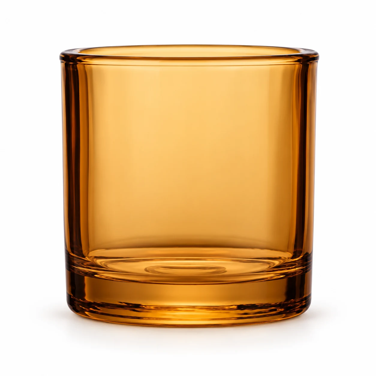 450ml Thick-Wall Glass Candle Jar — amber color