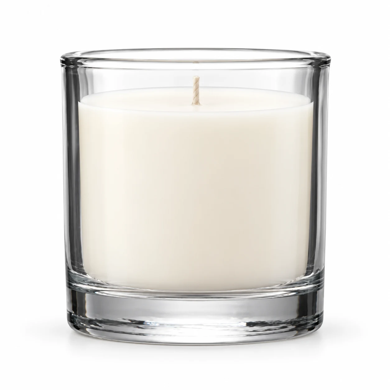 450ml Thick-Wall Glass Candle Jar — wax-filled candle