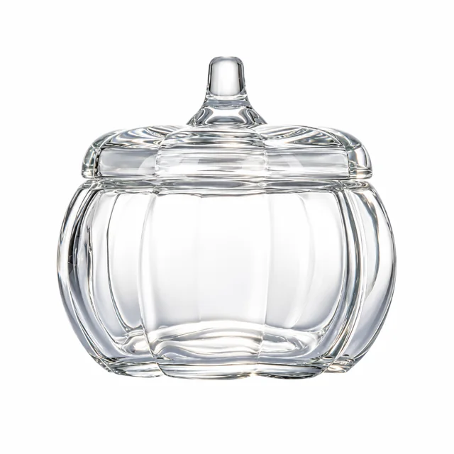 580ml Pumpkin Glass Candle Jar with Glass Lid — product detail
