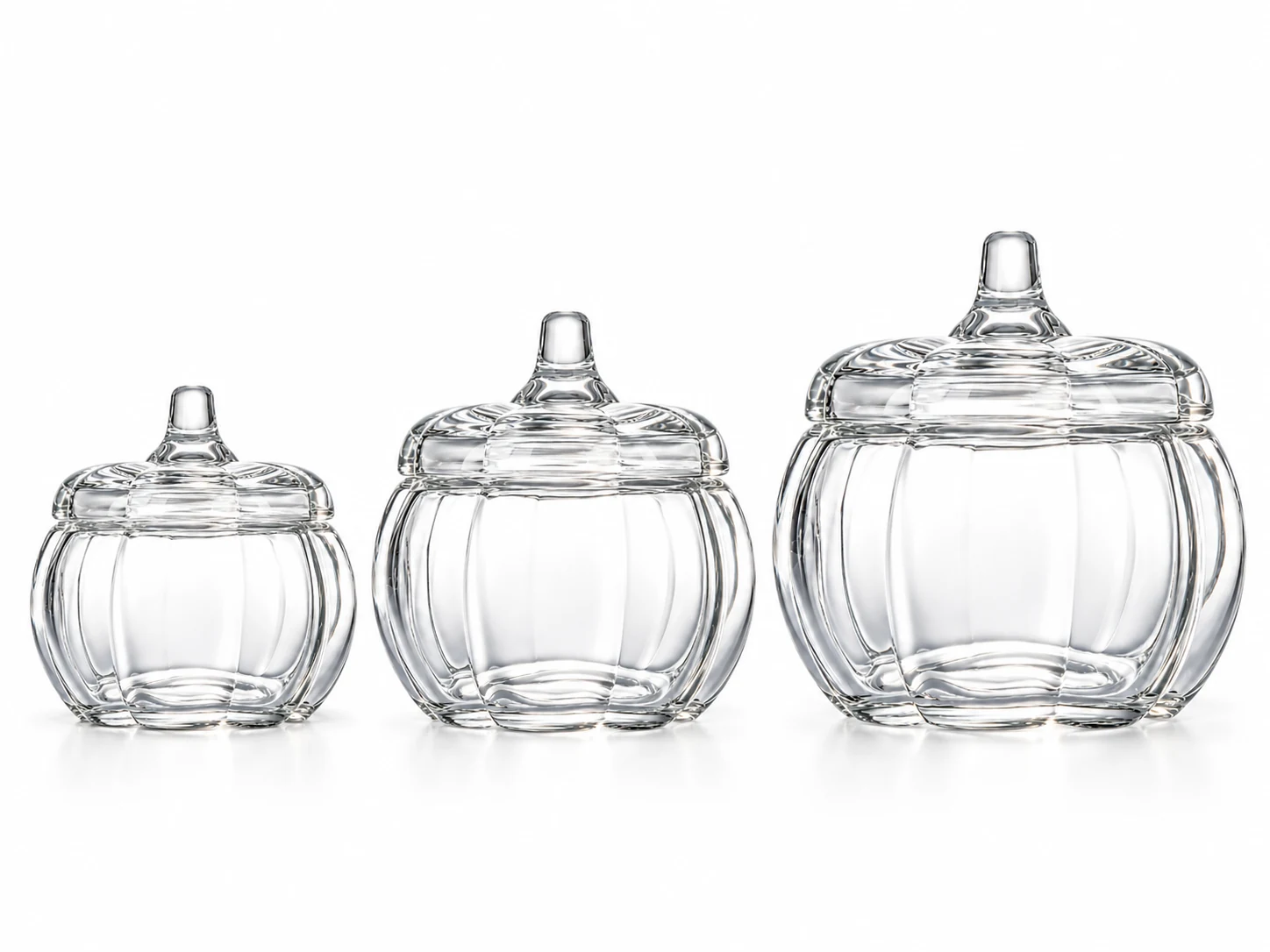 580ml Pumpkin Glass Candle Jar with Glass Lid — product detail