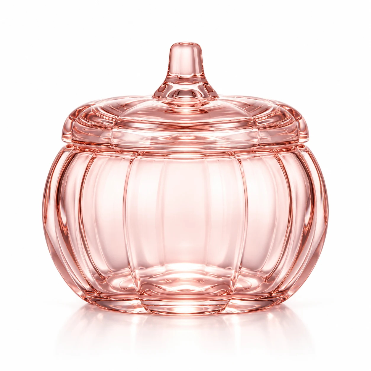 580ml Pumpkin Glass Candle Jar with Glass Lid — product detail