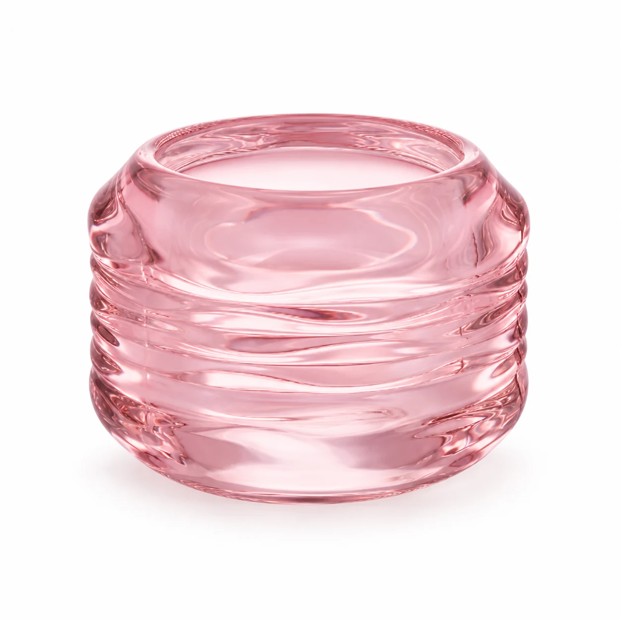 120ml Chevron Round Glass Candle Holder - VSS-CH-01 — design c — pink