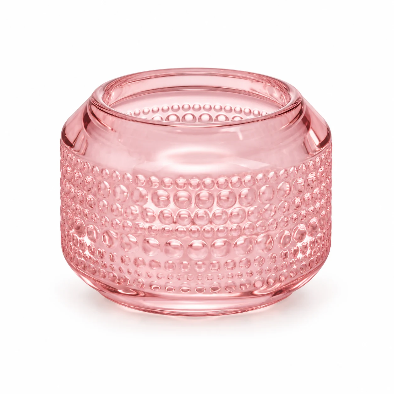 120ml Chevron Round Glass Candle Holder - VSS-CH-01 — design d — pink