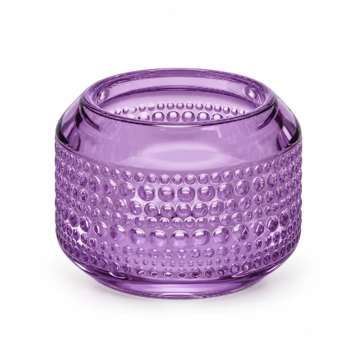 120ml Chevron Round Glass Candle Holder - VSS-CH-01 — design d — purple