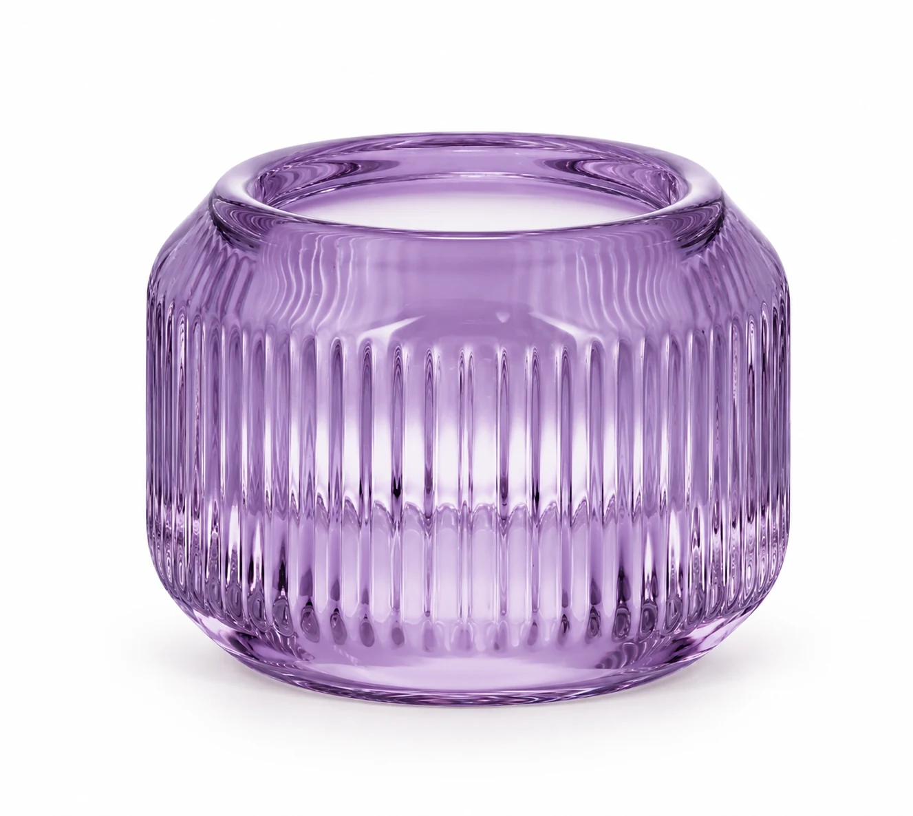 120ml Chevron Round Glass Candle Holder - VSS-CH-01 — design e — purple