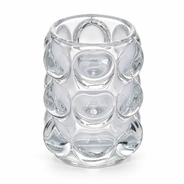 195ml Bubble Glass Candle Holder - VSS-CH-02 — clear