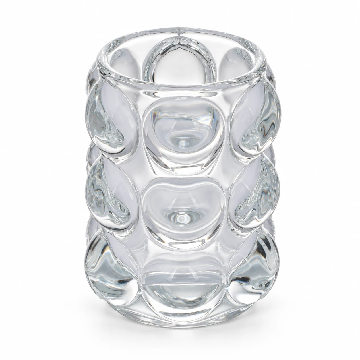 195ml Bubble Glass Candle Holder - VSS-CH-02 — clear