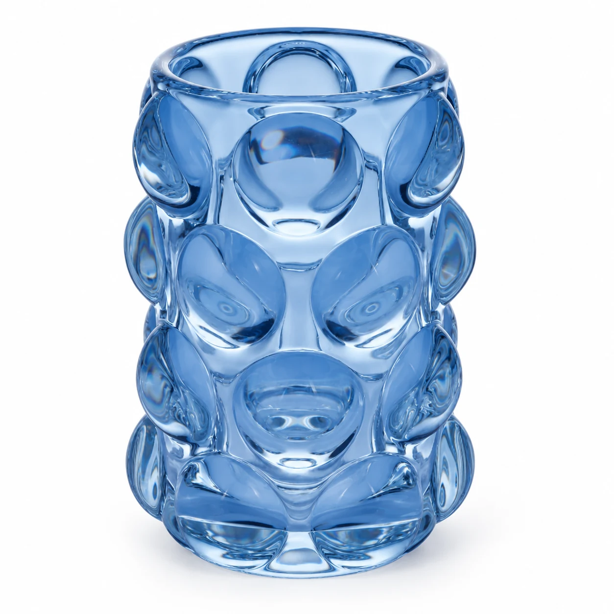 300ml Tall Bubble Glass Candle Holder - VSS-CH-03 — blue