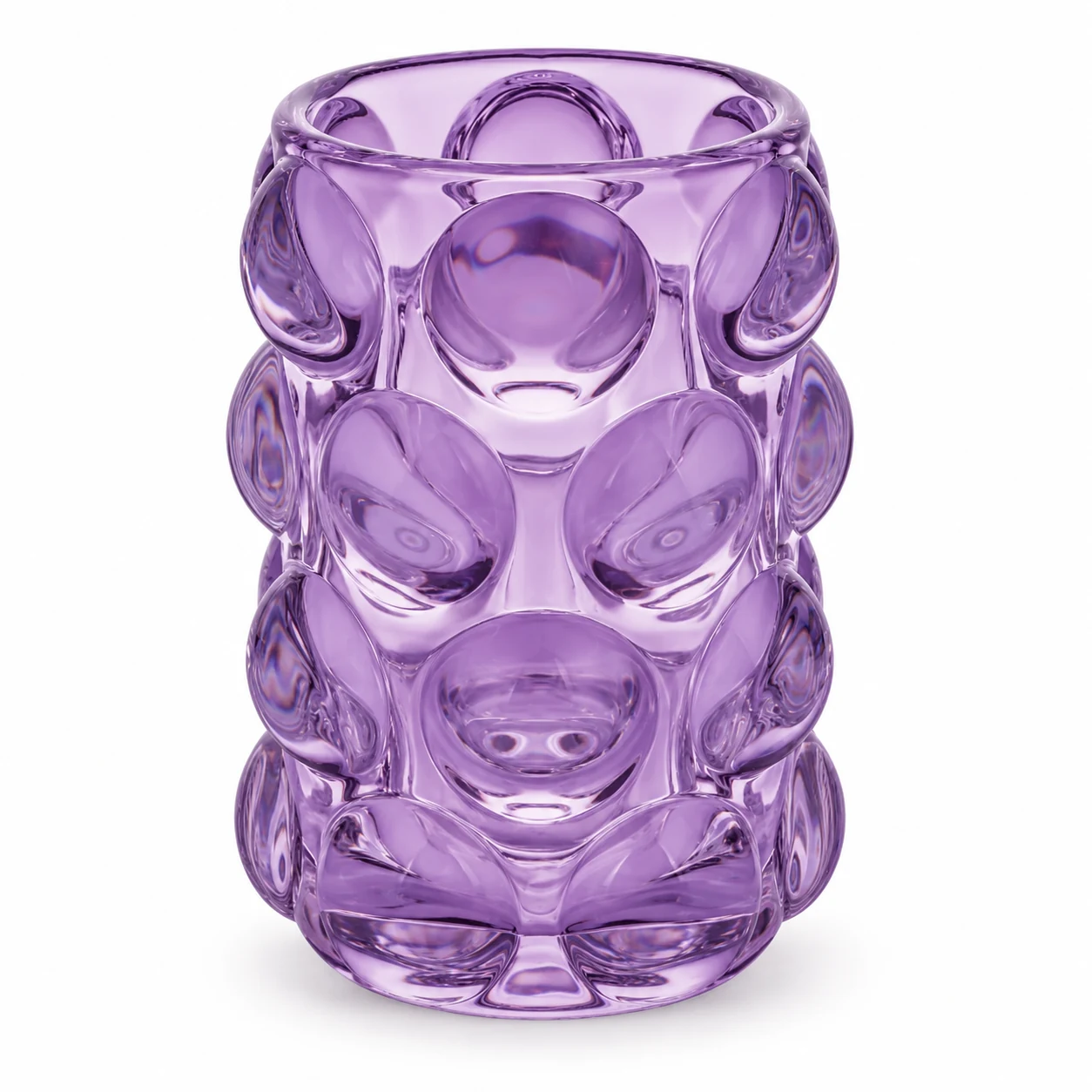 300ml Tall Bubble Glass Candle Holder - VSS-CH-03 — purple