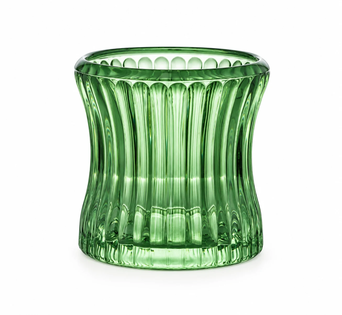 90ml Hobnail Glass Candle Holder - VSS-CH-08 — design b — green