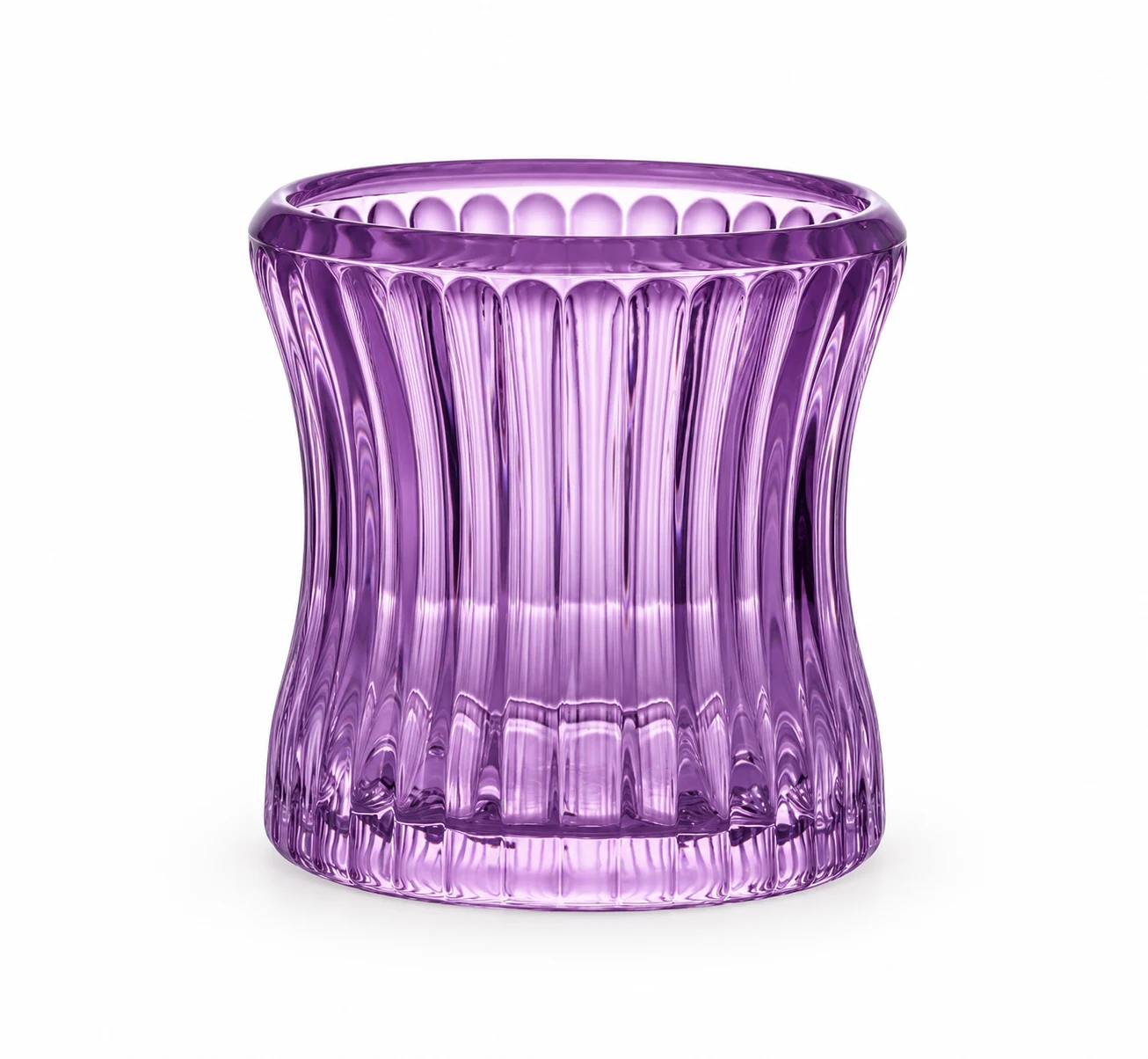 90ml Hobnail Glass Candle Holder - VSS-CH-08 — design b — purple