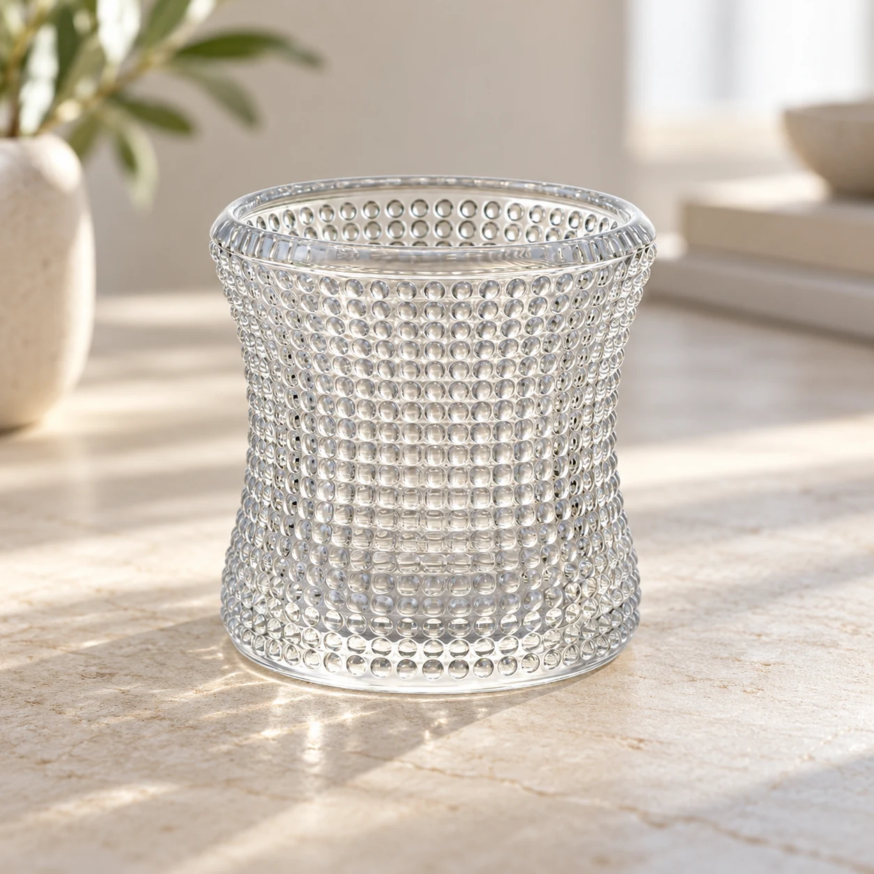 90ml Hobnail Glass Candle Holder - VSS-CH-08 — design a — lifestyle