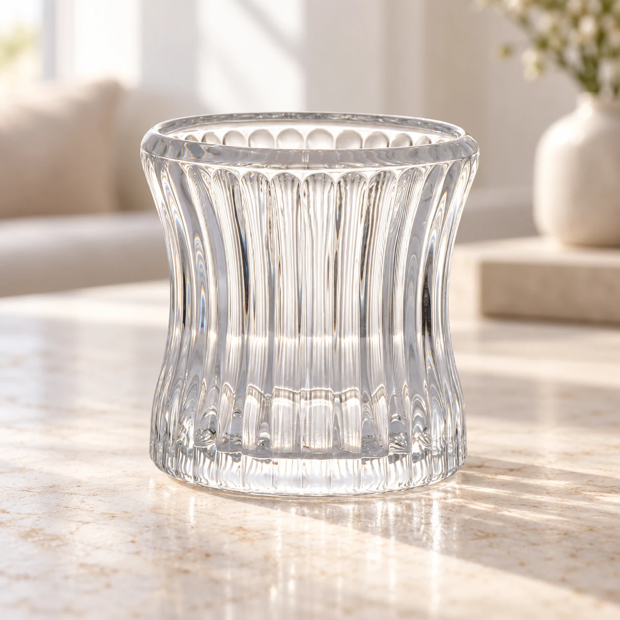 90ml Hobnail Glass Candle Holder - VSS-CH-08 — design b — lifestyle