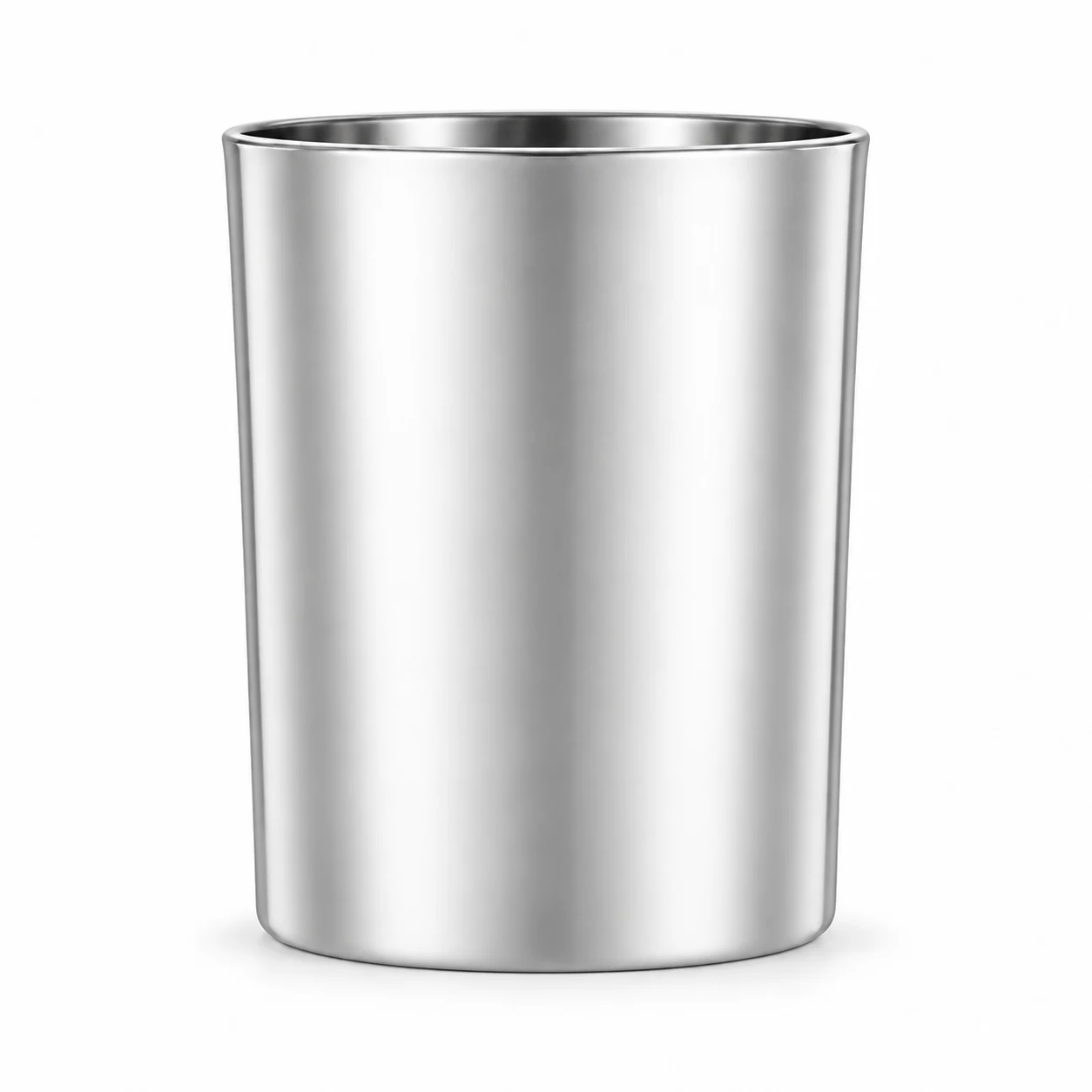210ml Straight-Sided Glass Candle Jar (VSS-CJ-013) — silver