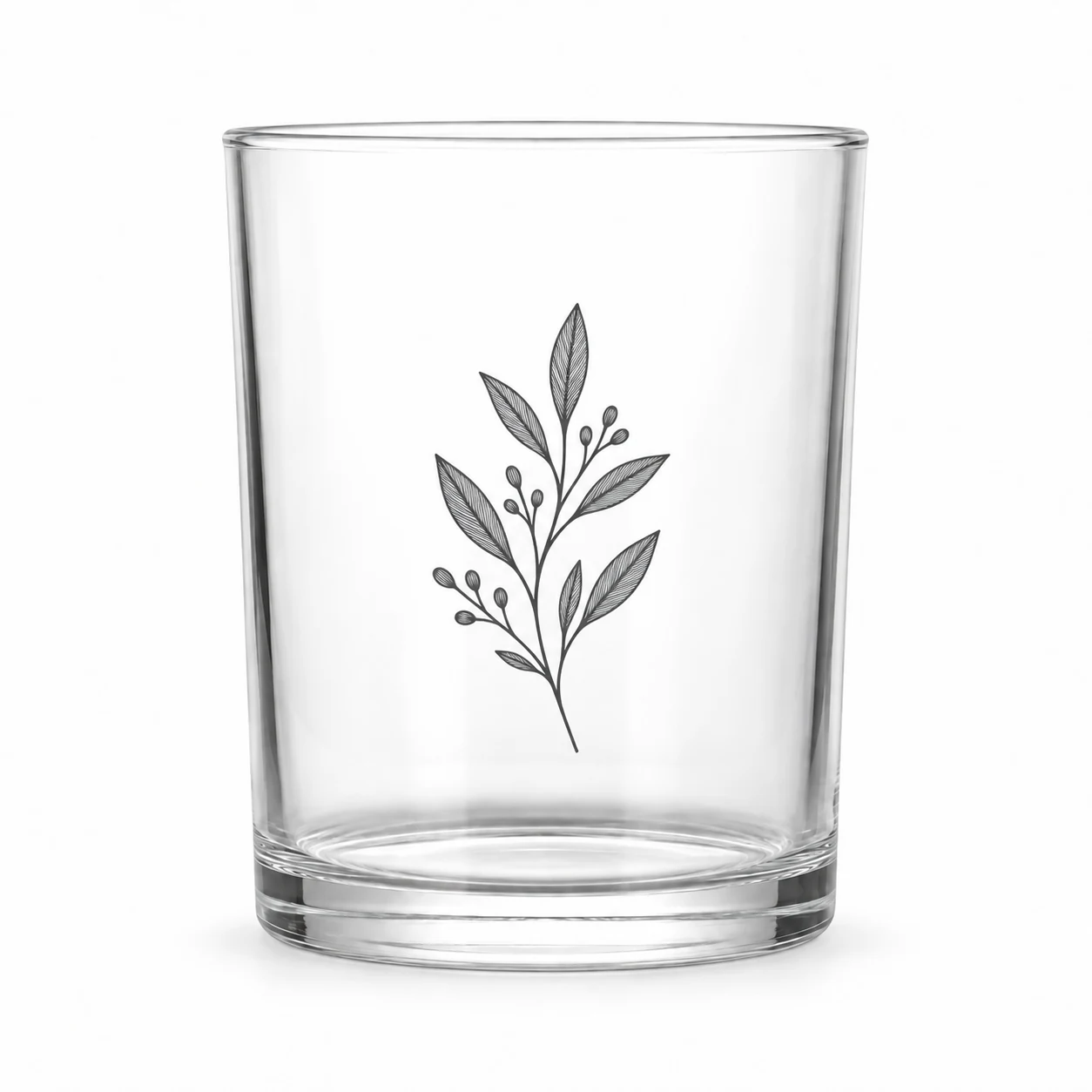 210ml Straight-Sided Glass Candle Jar (VSS-CJ-013) — screen printing