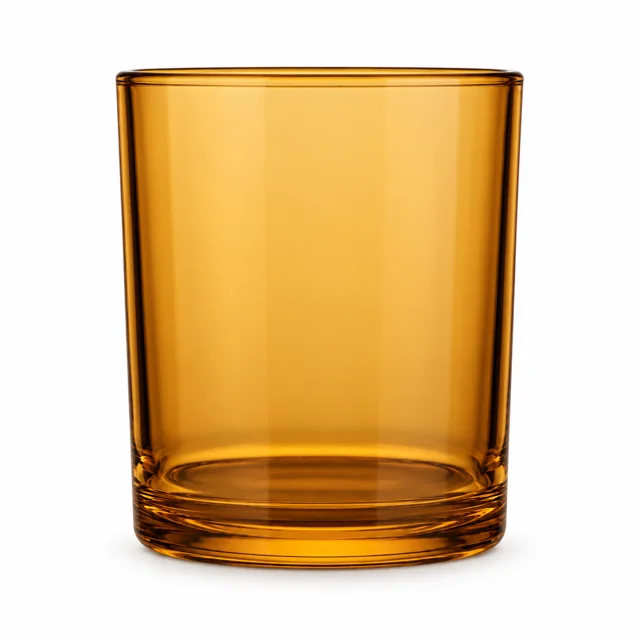 315ml Straight-Sided Glass Candle Jar (VSS-CJ-014) — amber