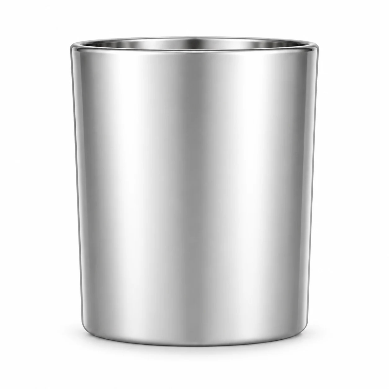 315ml Straight-Sided Glass Candle Jar (VSS-CJ-014) — silver