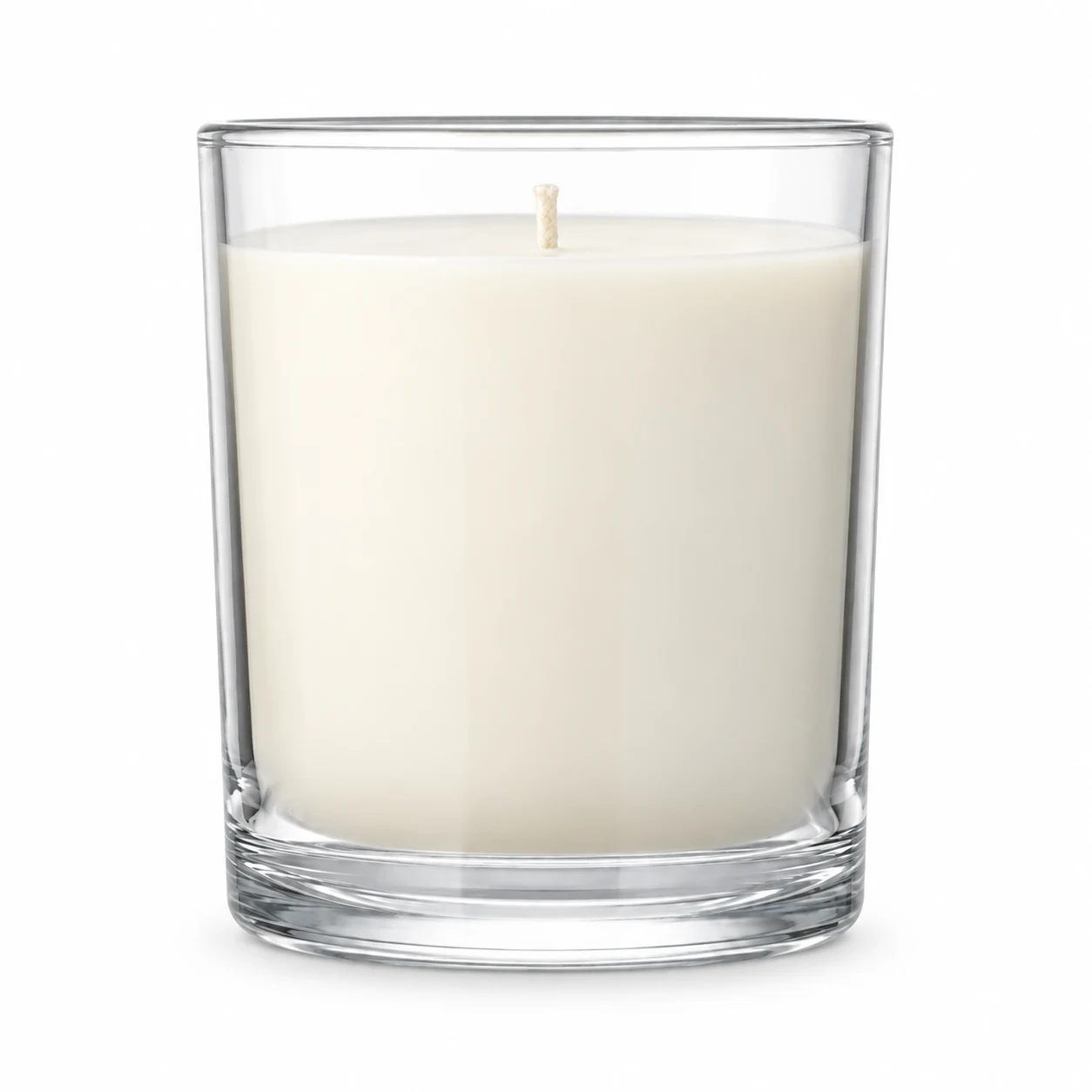 315ml Straight-Sided Glass Candle Jar (VSS-CJ-014) — clear wax