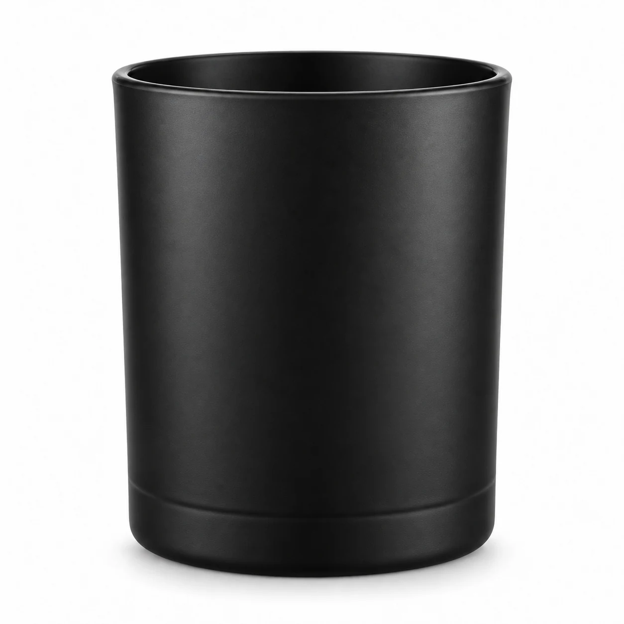 430ml Straight-Sided Glass Candle Jar (VSS-CJ-015) — black