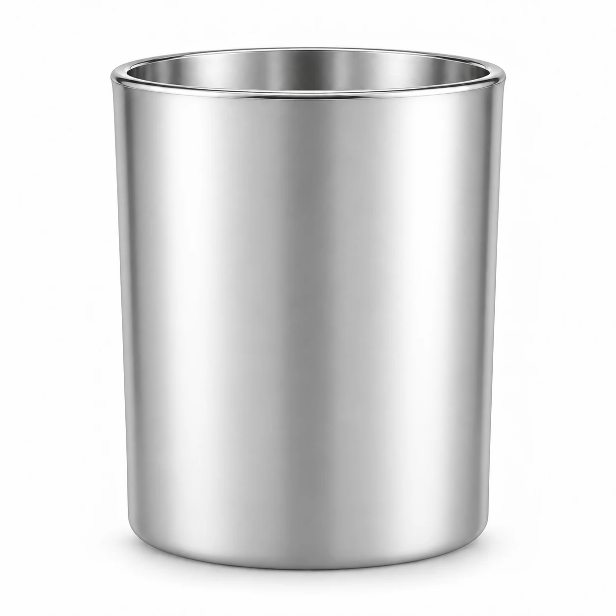 430ml Straight-Sided Glass Candle Jar (VSS-CJ-015) — silver