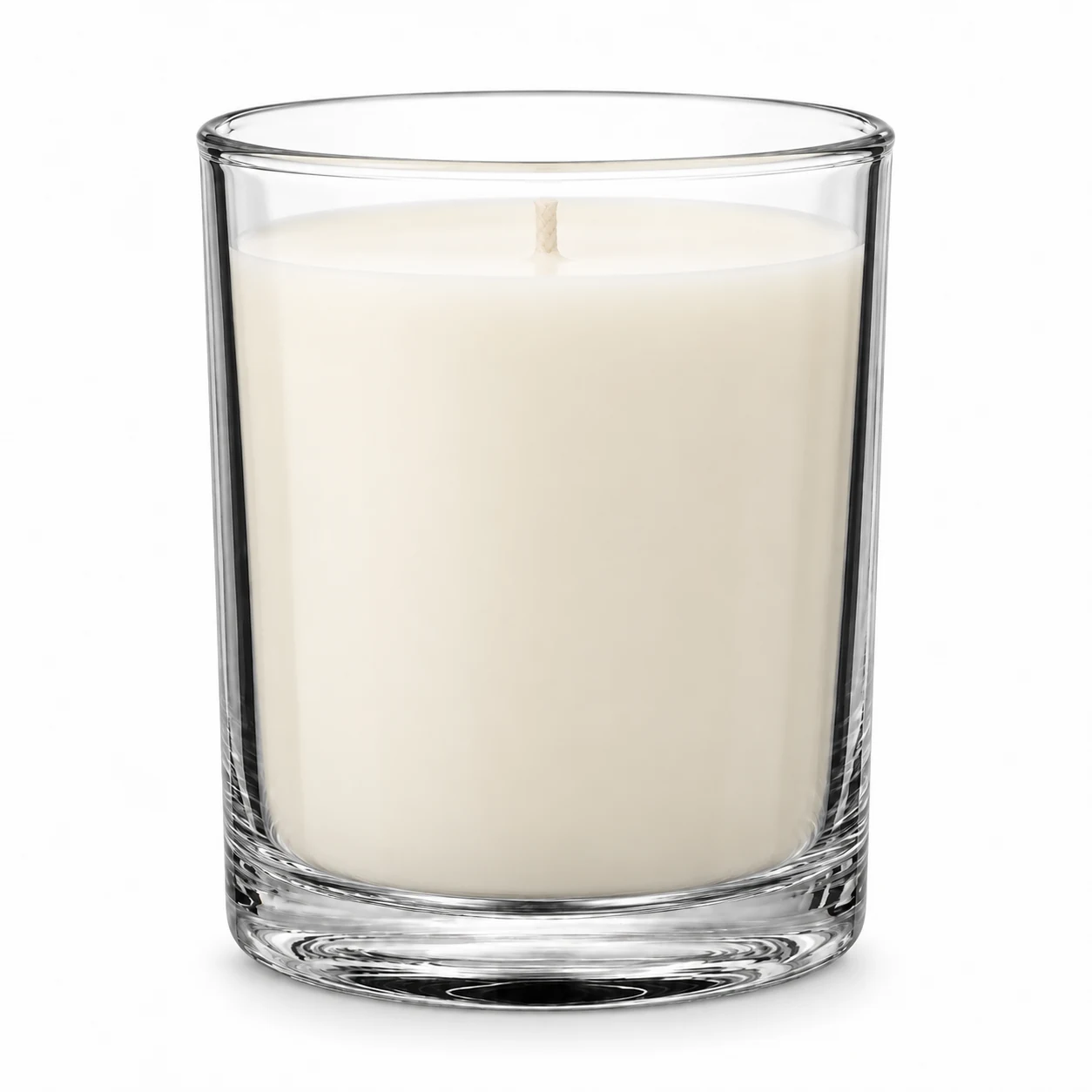 430ml Straight-Sided Glass Candle Jar (VSS-CJ-015) — clear wax