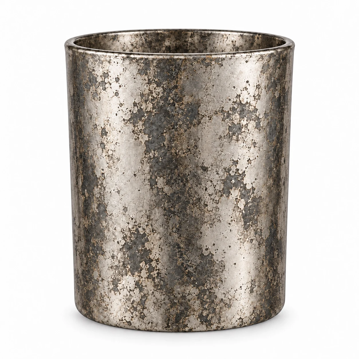 430ml Straight-Sided Glass Candle Jar (VSS-CJ-015) — silver corroded