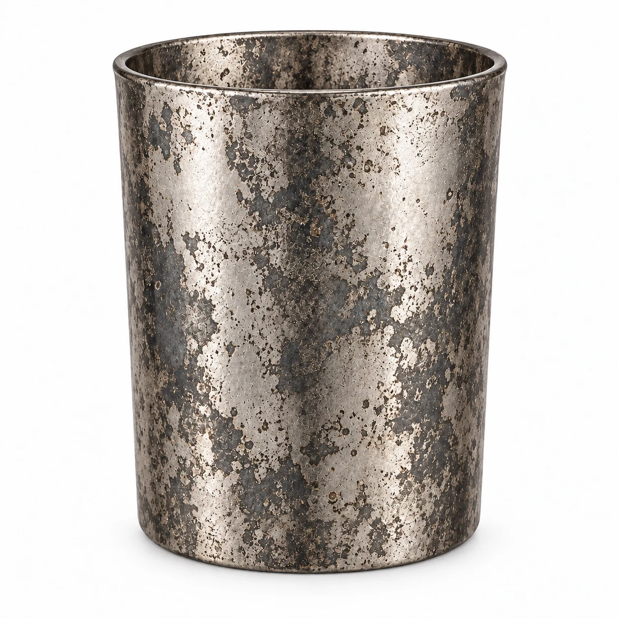 690ml Straight-Sided Glass Candle Jar (VSS-CJ-016) — silver corroded