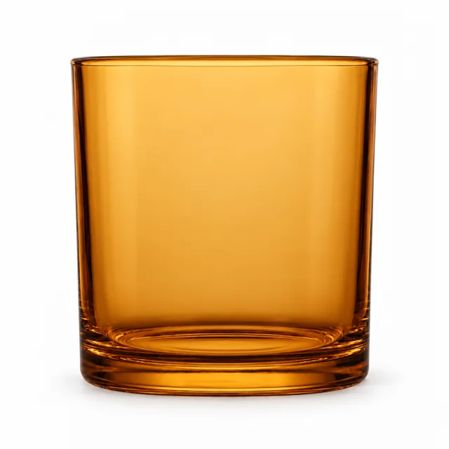 550ml Straight-Sided Glass Candle Jar (VSS-CJ-017) — amber